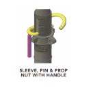 Sleeve, Pin & Prop Nut With Handle