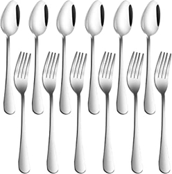  Stainless Steel Dinner Forks and Spoons from WILMAX TRADING LLC