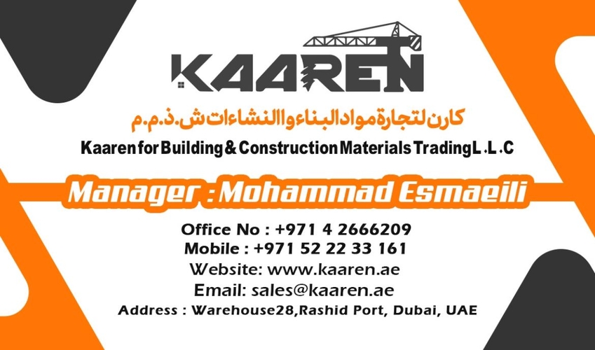 KAAREN for Building & Construction Materials 