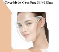 Cover Model Clear Face Shield Glass