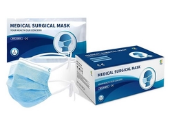 3 Ply Type IIR Medical Surgical Mask (Tie-On) CE marked and meets the requirements of EN14683:2019 Type IIR