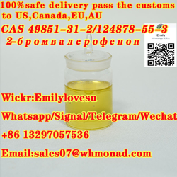 Whatsapp+8613297057536 Cas 49851-31-2/124878-55-3/2-bromovalerophenone High Purity