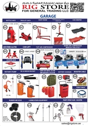 GARAGE EQUIPMENTS ABU DHABI SUPPLIER  from RIG STORE FOR GENERAL TRADING LLC