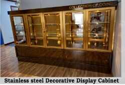 Stainless Steel Decorative Display Cabinet from ADSD STEEL TECHNICAL SERVICES CONTRACTING L.L.C.