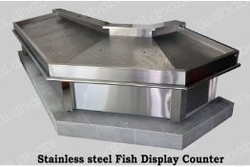 Stainless Steel Fish Display Counter from ADSD STEEL TECHNICAL SERVICES CONTRACTING L.L.C.