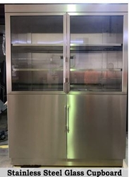 Stainless Steel Glass Cupboard