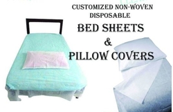 CUSTOMIZED NON-WOVEN DISPOSABLE BEDSHEETS &PILLOW COVERS DEALER IN MUSSAFAH , ABUDHABI , UAE