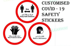 CUSTOMISED COVID-19 SAFETY STICKERS 