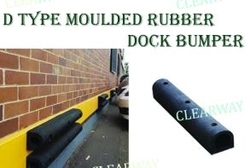  D Type Moulded Rubber Dock Bumper 