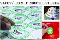 Safety Helmet Inducted Stickers 