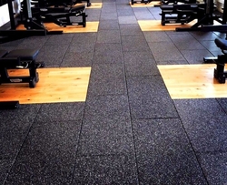 GYM RUBBER FLOORING TILES AND ROLLS IN UAE