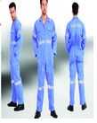 Twill Cotton Coverall With 8 Spot 2'' Grey Reflective Tapes ( PPE) Musaffah Abu Dhabi UAE