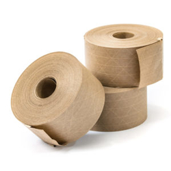 Reinforced Water Activated Kraft Paper Gummed Tape for Sealing &Packing