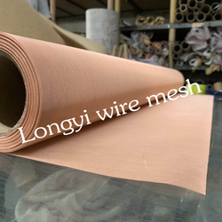 red copper woven mesh metal copper mesh roll 40 60 80 100 150 200 250 300 350 mesh from RAJDEV STEEL (INDIA)