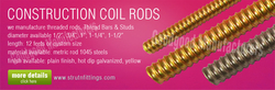 Coil Rods manufacturers suppliers wholesale exporters in India https://www.strutnfittings.com +91-77430-04154, +91-77430-04153, +91-98154-16900