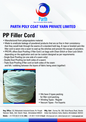 PP FILLER CORD from PARTH POLY COAT YARN PRIVATE LIMITED