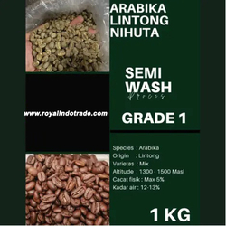 Arabica Green Beans Lintong Nihuta Arabica Green Beans - Semi Wash from ROYAL INDO TRADE
