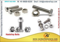 Hastelloy Bolts manufacturers exporters suppliers stockist in India Mumbai +91-9892882255 https://www.vandanfasteners.com