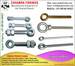 Forged, Tbolts, Eye Bolts, Timber Bolts, Field Gate Hardware , Socket Bolts , Hourse shoe, Manufacturers Exporters in india punjab ludhiana  +91-9814044427 https://www.eyeboltindia.com