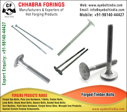Timber Bolts Manufacturers, Suppliers, Distributors, Stockist And Exporters In India +91-98140-44427 Https://www.eyeboltindia.com