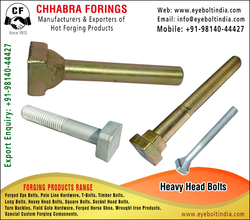 Heavy Head Bolts Manufacturers, Suppliers, Distributors, Stockist And Exporters In India +91-98140-44427 Https://www.eyeboltindia.com