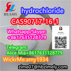 CAS90717-16-1   hydrochloride factory supplier wickr:amy1934 whats/skype:+8617631128779 telegram:Alice Mia+8617631128779