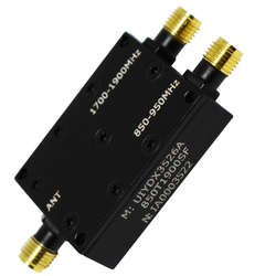 UHF 850 to 1990MHz RF Duplexer Diplexer High Isolation 55dB
