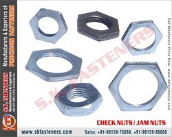 CHECK NUTS / JAM NUTS Manufacturers Exporters Wholesale Suppliers in India Ludhiana Punjab Web: https://www.skfasteners.com Mobile: +91-9815976068, 9815986068