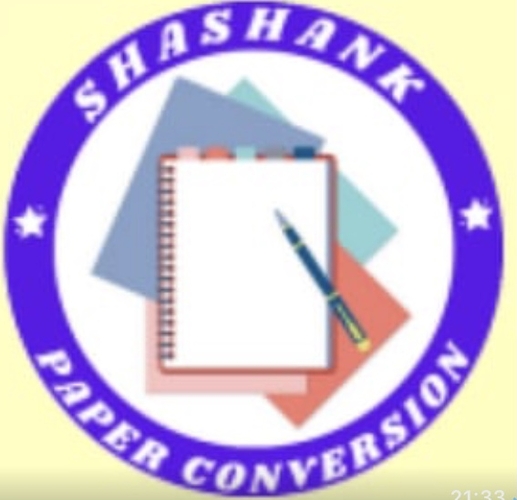 Shashank Paper Conversion