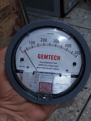 GEMTECH Differential Pressure Gauge Range 0-20 Kilopascals