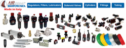 Filters Regulators Lubricators, Solenoid Valves, Cylinders, Fittings, Tubing