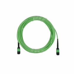 12 Fiber Mpo Trunk Cable 400G/800G Mpo Female - Mpo Female Om5 Multimode Green Color (Ofnp) Low Loss Plenum Cable
