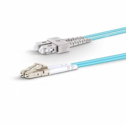 Lc Sc Om3 Mm Dx Ofc Patch Cord, Sc Pc Lc Pc Multimode Om3 Duplex OFNP Plenum 2Mm Aqua Color Optical Fiber Premium Quality Patch Cable