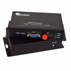 Vga Video Transmitter and Receiver Over Single Mode Optical Fiber Upto 10Km, Single fiber, SM, 1080p, Sc, 1310nm, 10km Pair