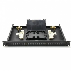 24 Port Liu 19 Inch Rack Mount LIU Unloaded , OFC Patch Panel, Fiber Enclosure, Fixed Type With Face Plate and Splice Tray