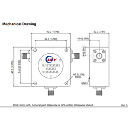 L S Band 1.7 to 3.5 GHz RF Broadband Coaxial Circualtors