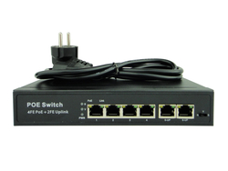4+2 Port 10/100Mbps AI WatchDog PoE Switch with 80W built-in Power Supply