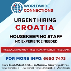 Urgent Hiring For Croatia!