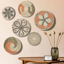 Seagrass Wall Basket Decoration, Wall Hanging Basket, Wall Art