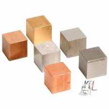 Cube Set Of Six Metal