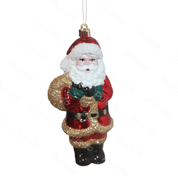 Puindo wholesale Christmas Hanging Ornament Santa Claus Doll Pendant Ornaments For Xmas Tree Home Holiday Party decor