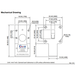 WR42 BJ220 Ku Band 17.3 to 20.5GHz RF Waveguide Isolators