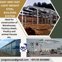 Easy and Fast Light weight Steel Building System from JUNGWOO EMC MIDDLE EAST FZC