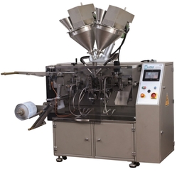 200KTS HORIZONTAL POWDER SACHET FILLING AND PACKAGING MACHINE WITH TWO SCREW FILLING HEAD