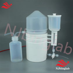 PFA sub-boiling distillation system for purification of HF, HCl, HNO3