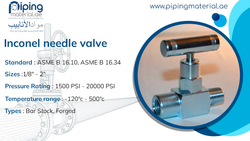 Inconel Needle Valve from EXPLORE MIDDLE EAST FZE