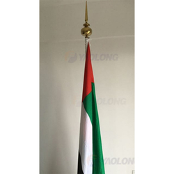 EXTENDABLE FLAG POLE GOLD SUPPLIER IN ABUDHABI,UAE