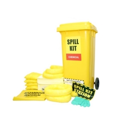 CHEMICAL SPILL KIT IN WHEELIE BIN SUPPLIER IN ABUDHABI,UAE