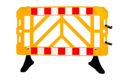 1.5M Plastic Safety Barrier - Yellow | 1.5 Meter Crowd Control Barricade for Road and Pedestrian Safety supplier in Abu Dhabi,UAE