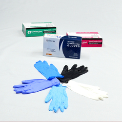 Pidegree Disposable Nitrile Gloves Powder Free Latex Free Fingertip Textured 100% Nitrile Examination Gloves